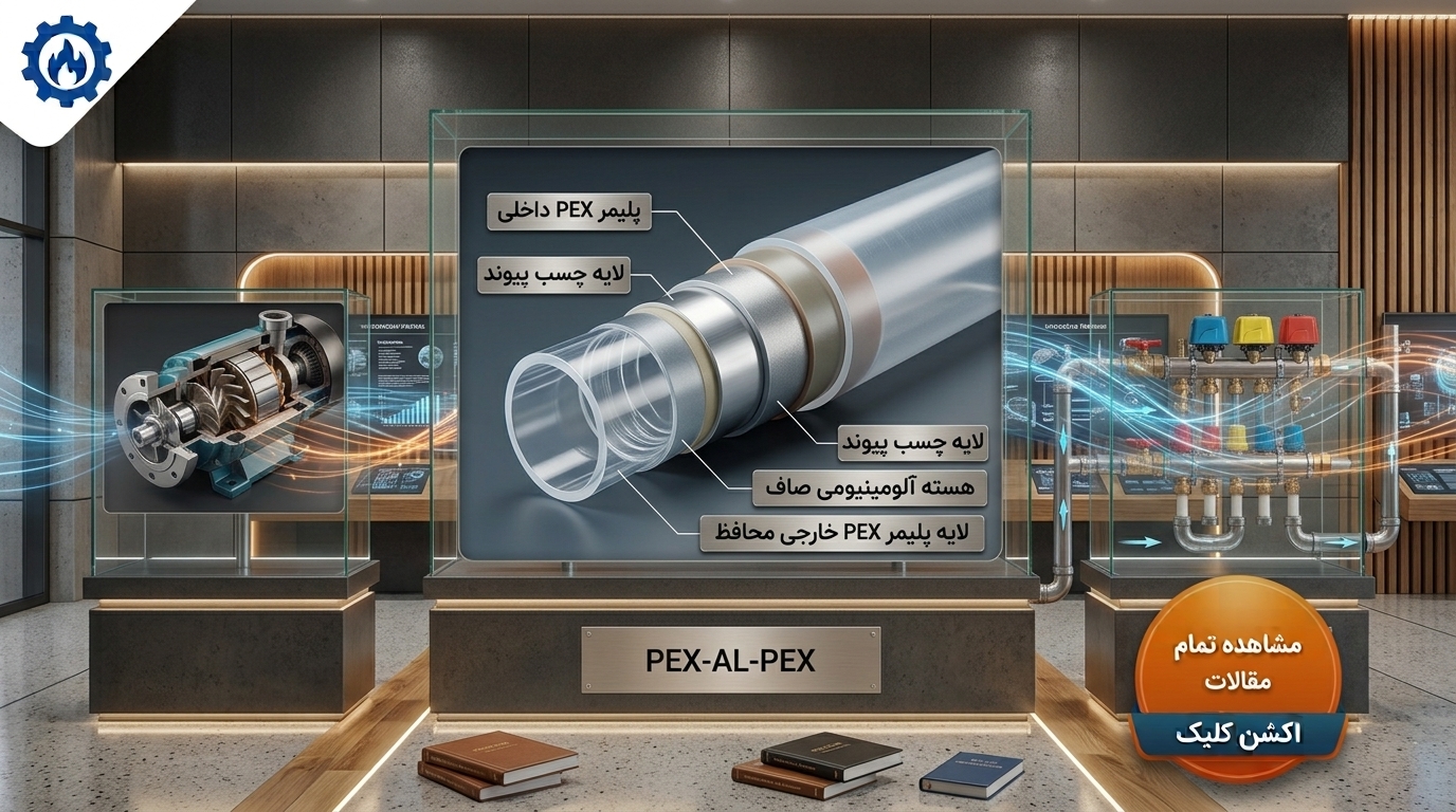 راهنمای جامع استانداردها و ساختار مواد در لوله‌های چندلایه (PEX-AL-PEX)
